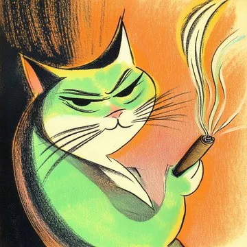 Retro Whimsical Feline - Пример 2