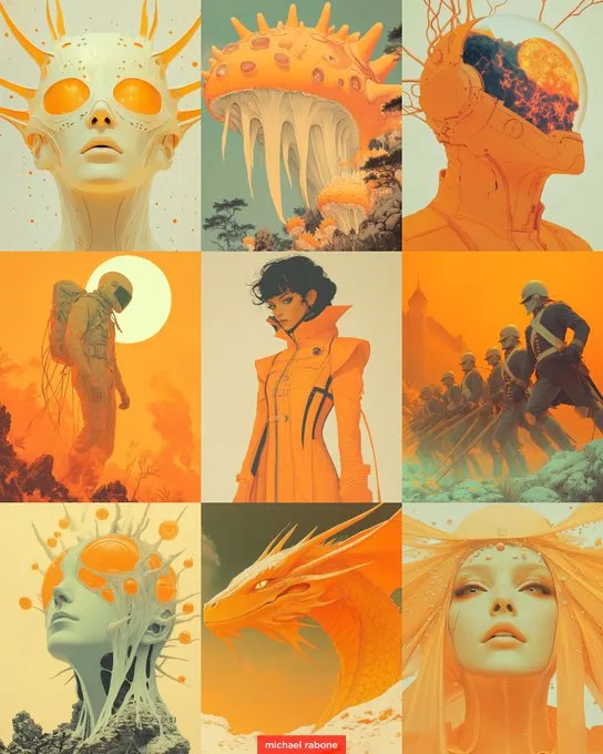 Futuristic Bioluminescent Creature - Пример 1