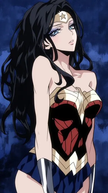 Anime-Inspired Superhero Illustration - Пример 1