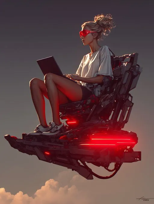 Futuristic Winter Train Journey - Пример 1