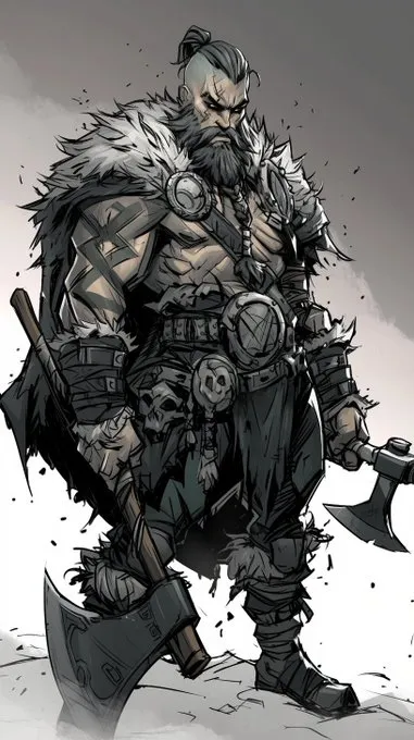 Comic Book Aesthetic with Viking Theme - Пример 1