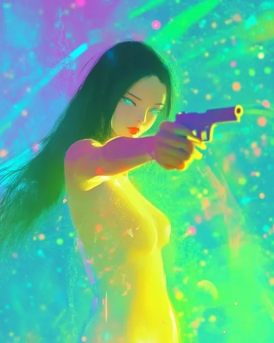 Vibrant Neon Dreamscape - Пример 3