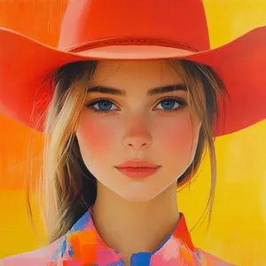 Vibrant Pop Portrait - Пример 1