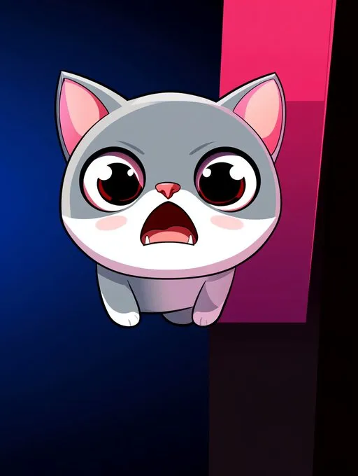 Chibi Cat Surprise - Пример 2