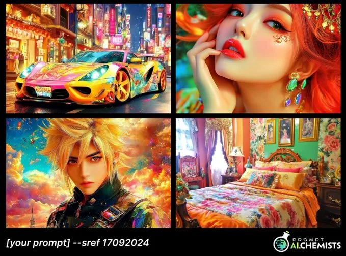 Vibrant Neon Dreamscape - Пример 2