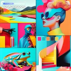 Vibrant Futuristic Portrait - Пример 4