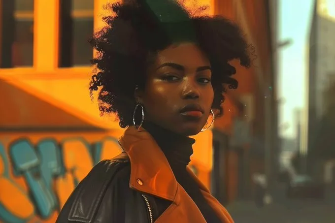 Vibrant Urban Portrait - Пример 1