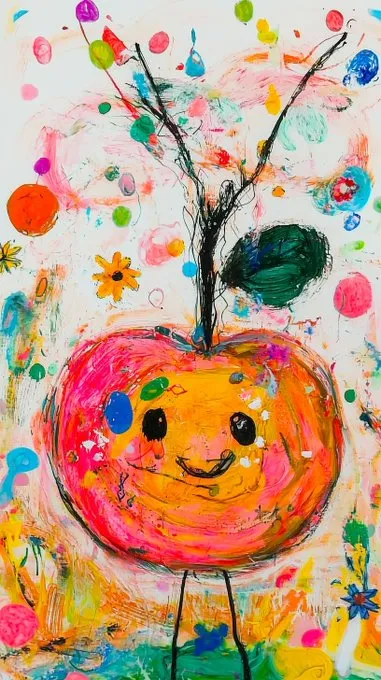 Whimsical Fruit Expressionism - Пример 4