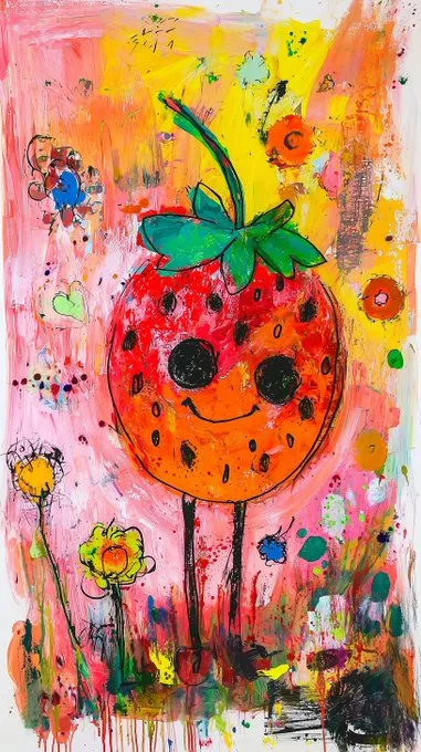 Whimsical Fruit Expressionism - Пример 1