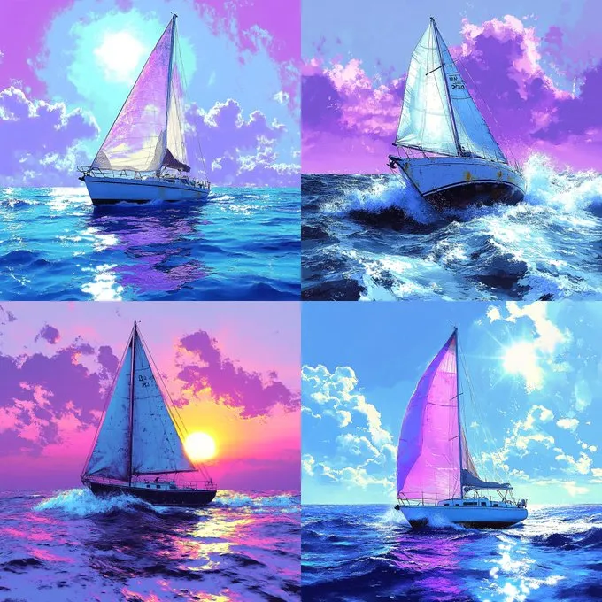 Vibrant Dreamy Seascape - Пример 1