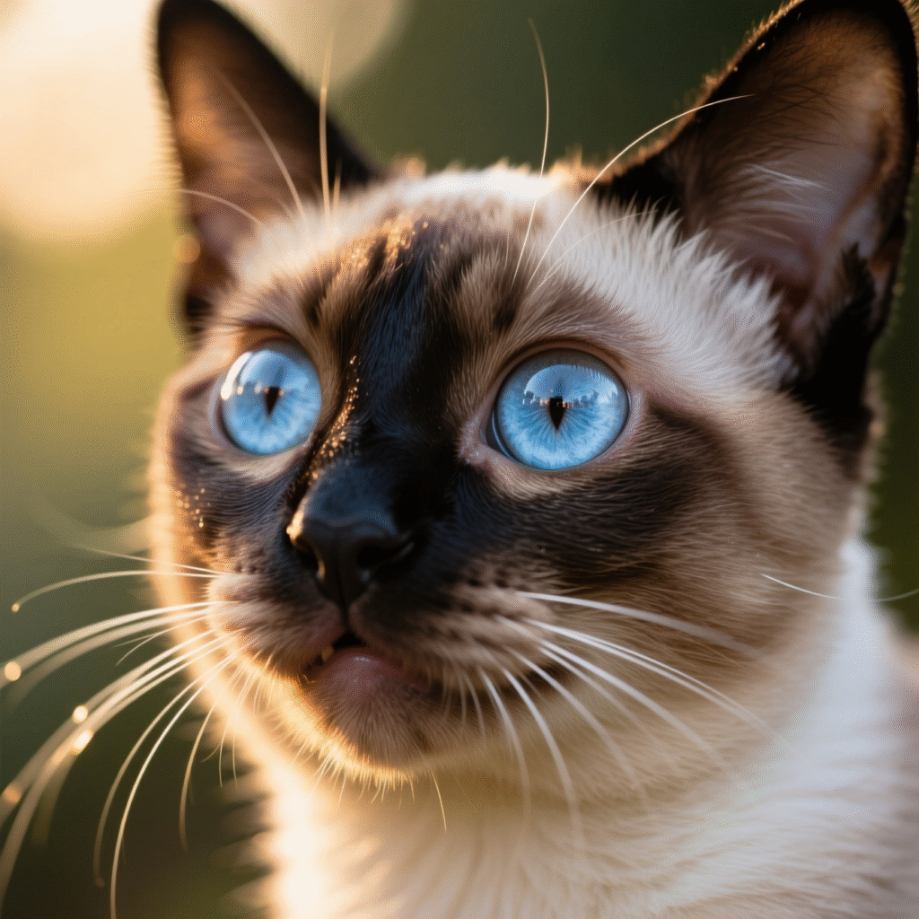 Промпт — Кошка сиамская - Пример 1