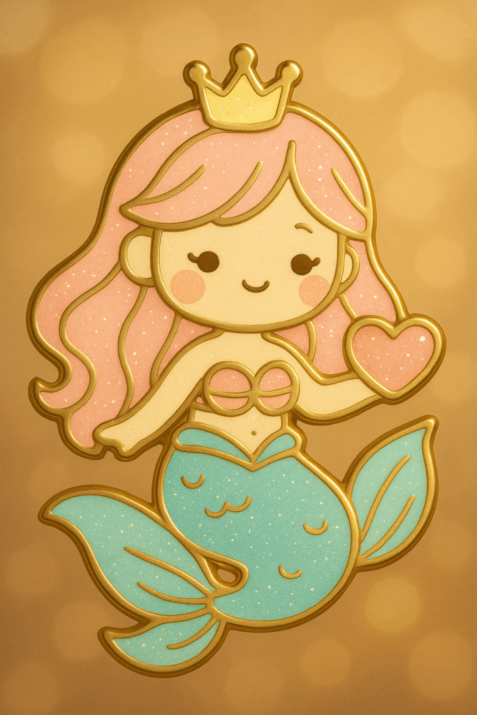 Портреты в стиле золотой эмалевой булавки - Пример 5