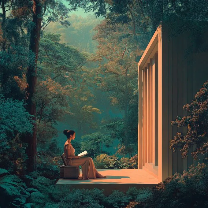 Tranquil Forest Retreat - Пример 1