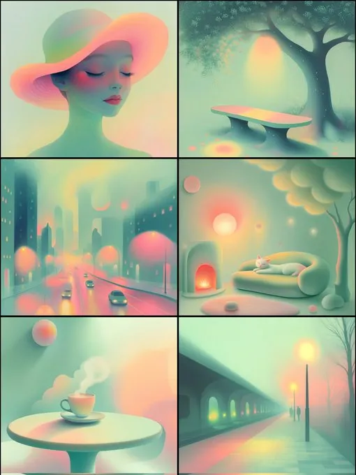 Dreamy Floral Serenity - Пример 3