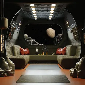 Futuristic Space Observation - Пример 3