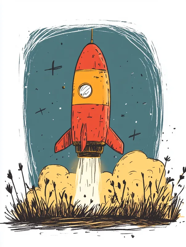 Cartoon Space Launch - Пример 2