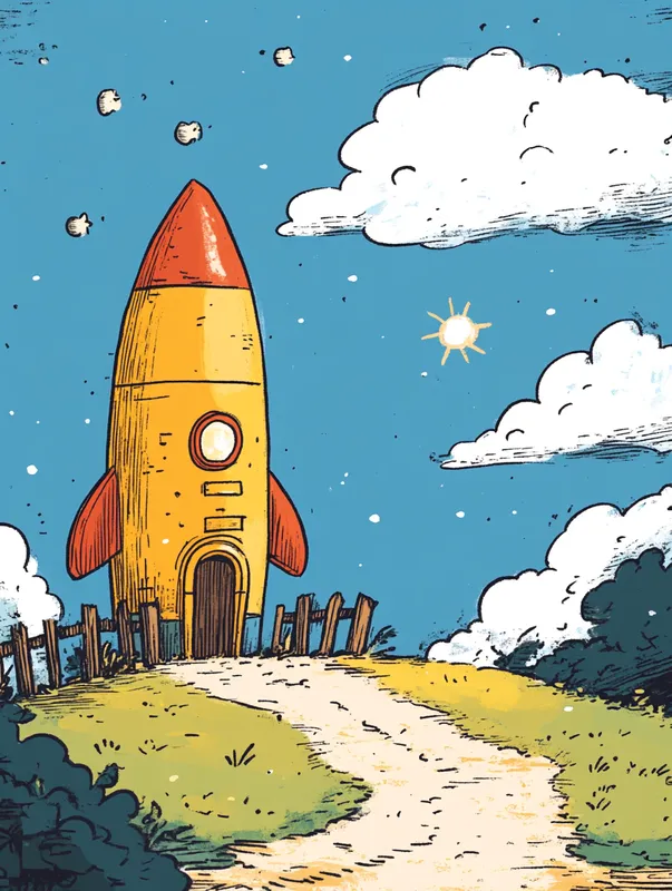 Cartoon Space Launch - Пример 3