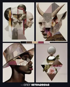 Geometric Surrealism Collage - Пример 1