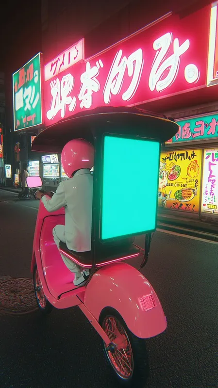 Neon Glamour in Urban Nightlife - Пример 3