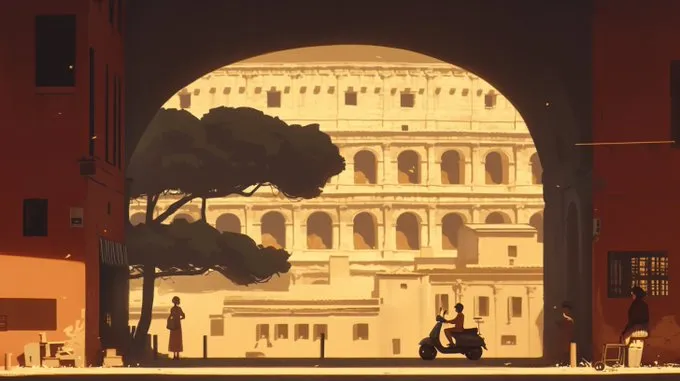 Serene Urban Nostalgia - Пример 2