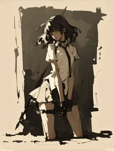 Monochromatic Anime Noir - Пример 1