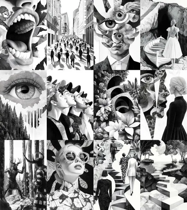 Monochrome Surrealism - Пример 1