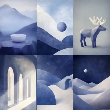 Surreal Monochrome Landscapes - Пример 3