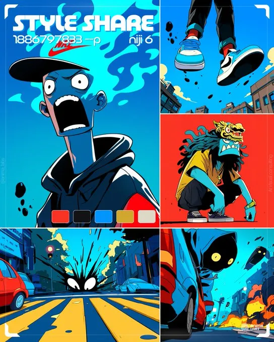 Energetic Urban Art Style - Пример 2