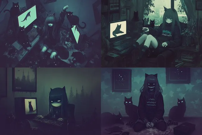 Eerie Digital Noir - Пример 1