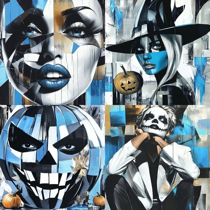 Futuristic Halloween Collage - Пример 2