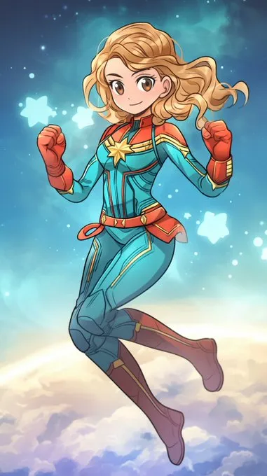 Vibrant Anime-Style Hero - Пример 2