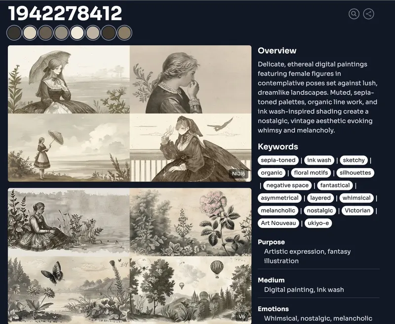 Sepia Nostalgic Digital Illustrations - Пример 4