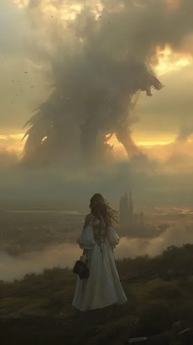 Mythical Serenity with a Colossal Beast - Пример 3