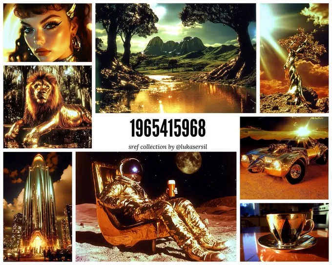 Opulent Golden Cinematic Style - Пример 2