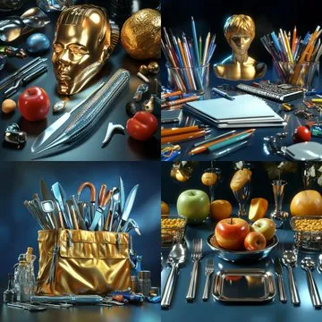 Futuristic Metallic Surrealism - Пример 4