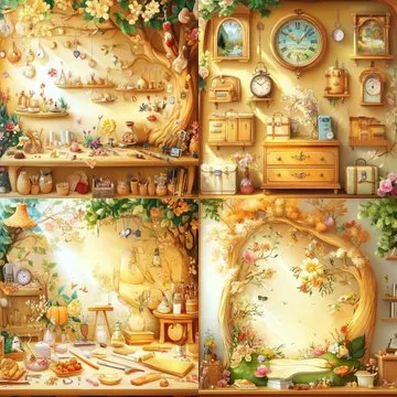 Whimsical Floral Dreamscape - Пример 4