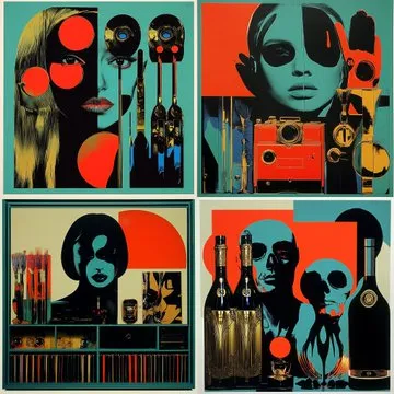 Vibrant Futuristic Surrealism - Пример 4