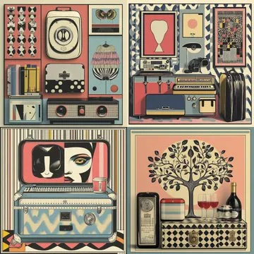 Retro-Futuristic Pop Art - Пример 4