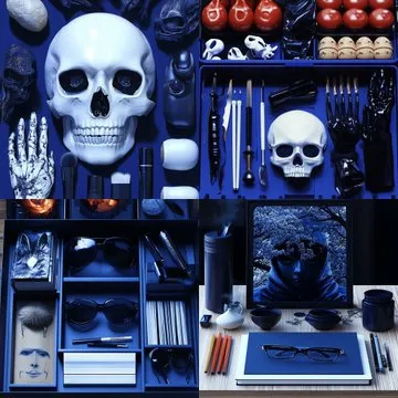 Mystical Noir Portrait Collage - Пример 4