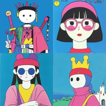 Vibrant Pop Art with Whimsical Characters - Пример 3