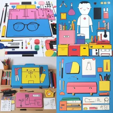 Vibrant Pop Art with Whimsical Characters - Пример 4