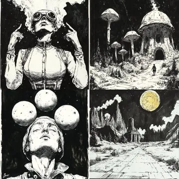 Surreal Monochrome Sci-Fi - Пример 3