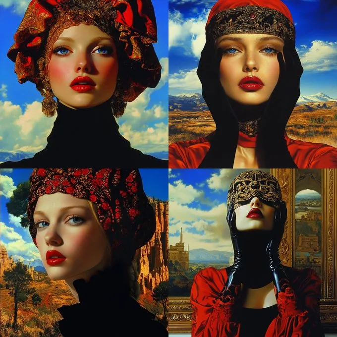 Renaissance Portraits with Surreal Touch - Пример 2