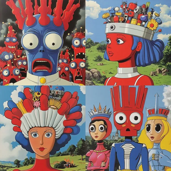 Vibrant Surreal Pop-Art Characters - Пример 2