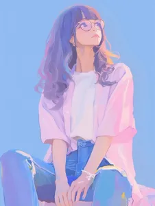 Serene Monochrome Anime Aesthetic - Пример 4