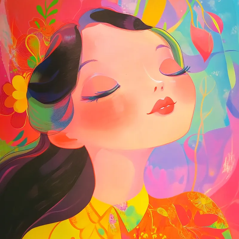 Vibrant Whimsical Manga Realism - Пример 2