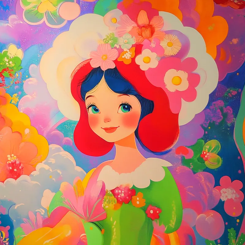 Vibrant Whimsical Manga Realism - Пример 3