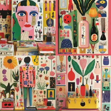 Vibrant Abstract Portraits - Пример 4