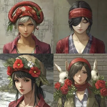 Vintage Floral Portraits - Пример 3