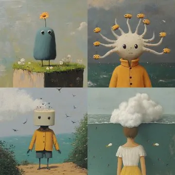 Whimsical Surrealism with Soft Palette - Пример 3